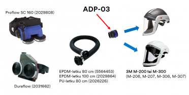 3M adapteri ADP-03 (QRS) PF-600/Versaflo