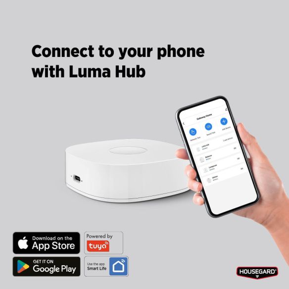 Housegard Luma CA150 langaton häkävaroitin, 5 vuoden paristo