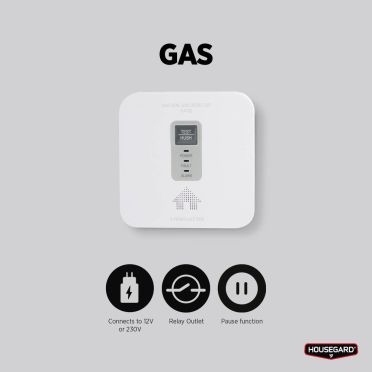 Housegard GA102 kaasuvaroitin 12V + 230V