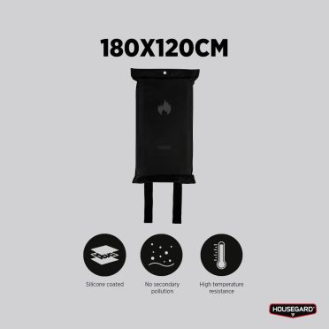 Housegard sammutuspeite 120x180 cm Desing Edition, musta