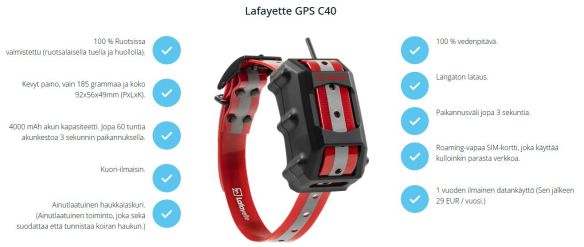 Lafayette GPS C40 GSM/LTE koiratutka