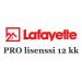 Lafayette Pro lisenssikoodi 12kk