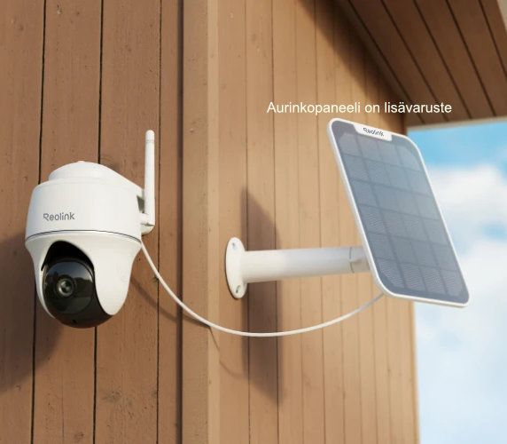 Reolink Argus PT Lite 3MP aurinkopaleelilla