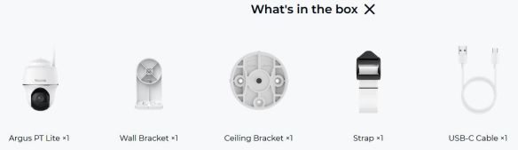 Reolink Argus PT Lite 3MP valvontakamera tuotepakkaus