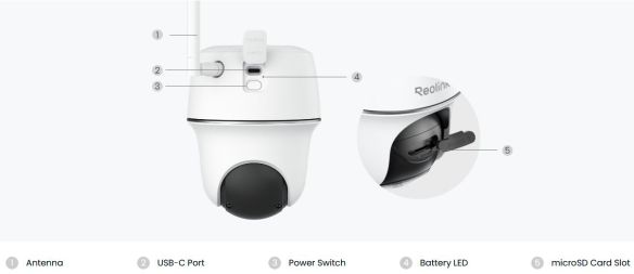 Reolink Argus PT Ultra 8MP akkukäyttöinen WiFi valvontakameran speksit