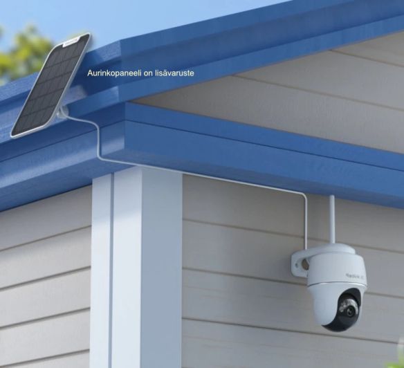 Reolink Argus PT Ultra 8MP valvontakamera seinäasennus