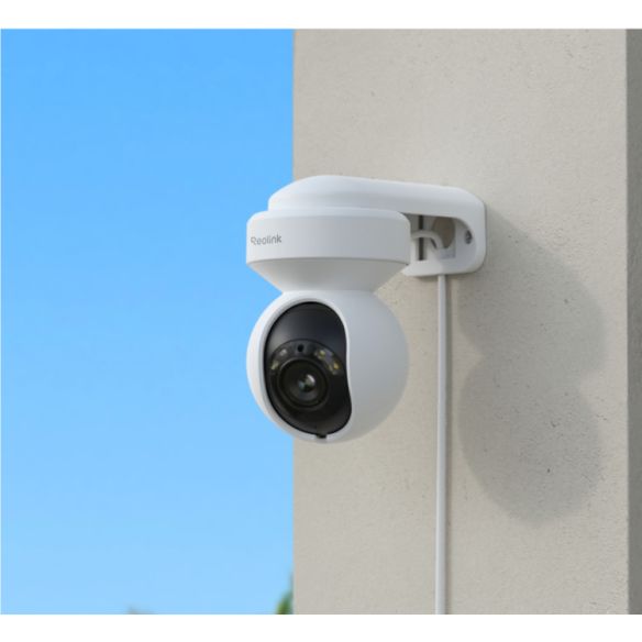 Reolink E1 Outdoor Pro PTZ Auto Tracking AI WiFi 6 valvontakameran seinäasennus