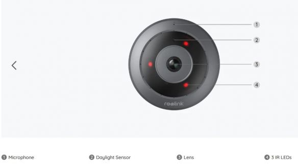 Reolink FE-W 6MP panoraama fisheye WiFi kamera + 64GB muistikortti