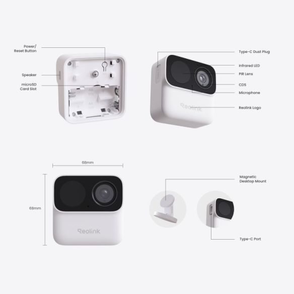Reolink Argus MagiCam paristokäyttöinen WiFi valvontakamera ulkokäyttöön