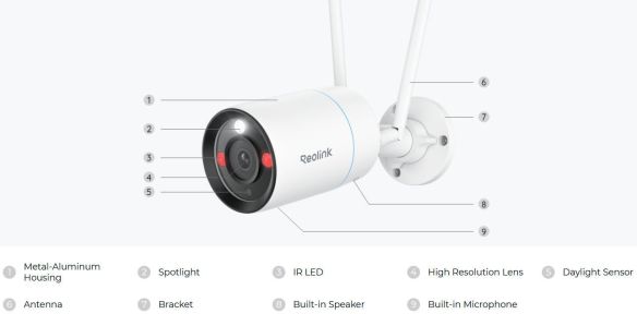 Reolink RLC-810WA (W330) 8MP bullet AI WiFi 6 ulkokamera