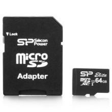Silicon Power High Endurance V30 64GB microSDXC -kortti (Class 10 Elite UHS-1 U3)