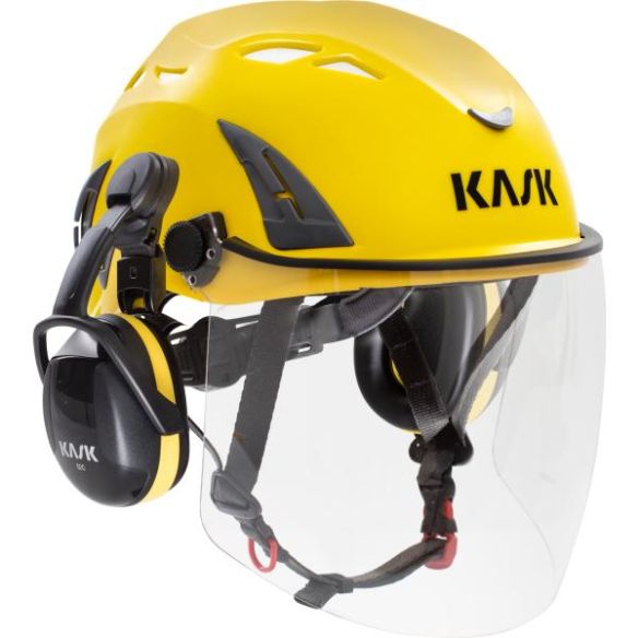 KASK Superplasma V2 Full Face Visor kokovisiiri keltaisessa kypärässä