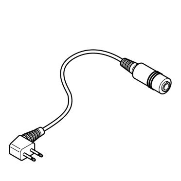 Sundström adapteri 2pin T09-0002 mikrofonijohdolle