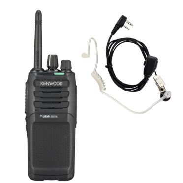 Kenwood ProTalk TK-3701D radiopuhelin + kuulokemikrofoni security 