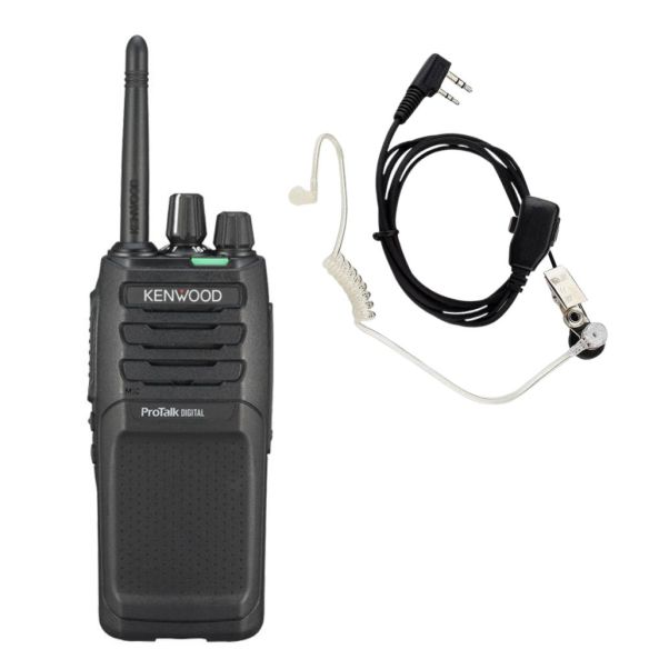 Kenwood ProTalk TK-3701D radiopuhelin + kuulokemikrofoni security 