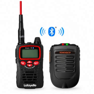 Lafayette Smart+ BT VHF + Yonneco Bluetooth -monofoni 